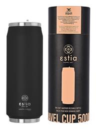 Travel Cup Save the Aegean 500ml Midnight Black Estia