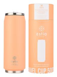 Travel Cup Save the Aegean 500ml Peach fuzz Estia
