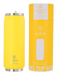 Travel Cup Save the Aegean 500ml Pineapple Yellow Estia