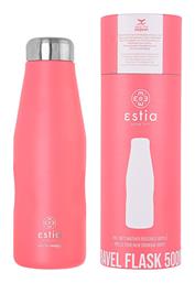 Travel Flask Save Aegean Μπουκάλι Θερμός Coral Pastel 500ml Estia