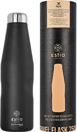 Estia Travel Flask Save Aegean Μπουκάλι Θερμός Matte Black 750ml 01-9816 από το Katoikein
