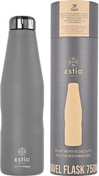 Estia Travel Flask Save Aegean Μπουκάλι Θερμός Matte Grey 750ml