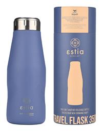 Travel Flask Save the Aegean 350ml Denim Blue Estia