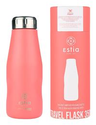 Travel Flask Save the Aegean 350ml Fusion Coral Estia