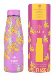 Travel Flask Save the Aegean 500ml Banana swirl Estia
