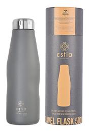 Travel Flask Save the Aegean 500ml Fjord Grey Estia