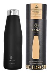 Travel Flask Save the Aegean 500ml Midnight Black Estia
