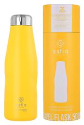 Travel Flask Save the Aegean 500ml Pineapple Yellow Estia