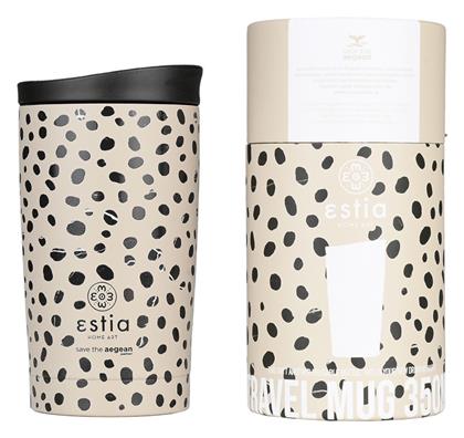 Travel Mug Save The Aegean 350ml Leopard Taupe Estia