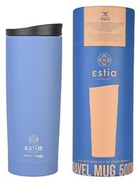 Travel Mug Save The Aegean 500ml Denim Blue Estia
