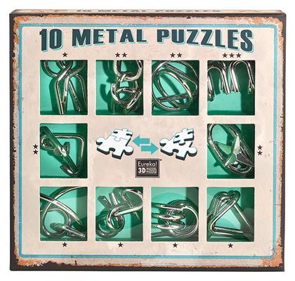 10 Puzzles Γρίφος από Μέταλλο Green για 8+ Ετών 473357 Eureka