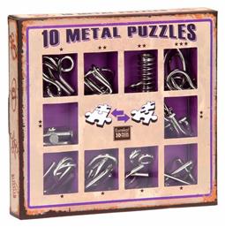 10 Puzzles Γρίφος από Μέταλλο Purple για 8+ Ετών 473359 Eureka
