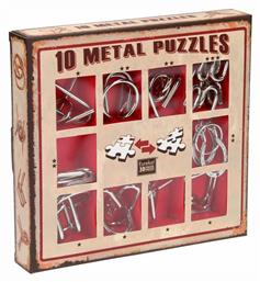 10 Puzzles Γρίφος από Μέταλλο Red για 8+ Ετών 473358 Eureka