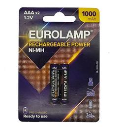 AAA 1000mAh 1.2V 2τμχ Eurolamp