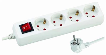 Πολύπριζο με Διακόπτη και Καλώδιο 3m Αγγλίας Eurolamp