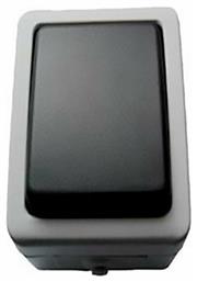 Στεγανός Εξωτερικός Διακόπτης Τοίχου Φωτισμού χωρίς Πλαίσιο Eurolamp