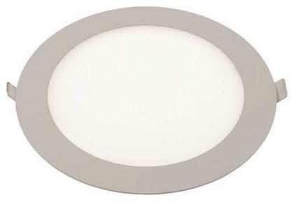 Στρογγυλό Χωνευτό LED Panel Ισχύος 18W με Θερμό Λευκό Φως 22.5x22.5εκ. 145-68412 Eurolamp