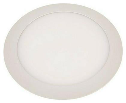 Στρογγυλό Χωνευτό LED Panel 20W με Ψυχρό Λευκό Φως 6500K 22.5εκ. Eurolamp