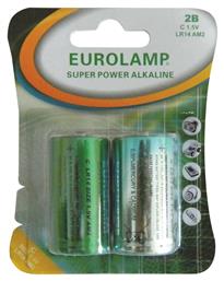 Super Power Αλκαλικές Μπαταρίες C 1.5V 2τμχ Eurolamp