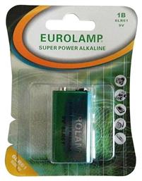 Super Power Αλκαλική Μπαταρία 9V 1τμχ Eurolamp