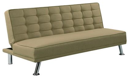 Europa Τριθέσιος Καναπές Κρεβάτι Μπεζ 176x82εκ. Woodwell