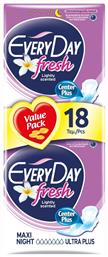 Fresh Maxi Night Σερβιέτες με Φτερά Νυκτός για Αυξημένη Ροή 7 Σταγόνες Ultra Plus Every Day