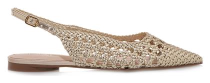 Γυναικείες Μπαλαρίνες Slingback σε Χρυσό Χρώμα Exe