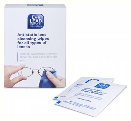Antistatic Lens Cleansing Wipes Μαντηλάκια Καθαρισμού Γυαλιών Αντιθαμβωτικά & Αντιστατικά 10τμχ Eyelead