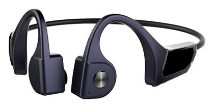 F806 Bone Conduction Bluetooth Handsfree Ακουστικά Μπλε - Tradesor