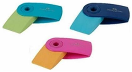 Faber-Castell Γόμα για Μολύβι Mini Sleeve Δίχρωμη (Διάφορα Χρώματα) 182445 - Faber Castell