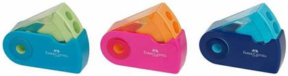 Faber-Castell Sleeve 182704 Διπλή Ξύστρα (Διάφορα Χρώματα) - Faber Castell