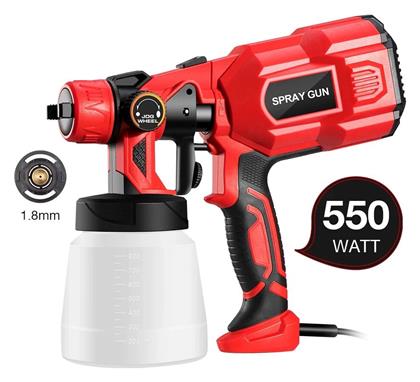 Factory Ηλεκτρικό Πιστόλι Βαφής 550W με Δοχείο 0.8lt