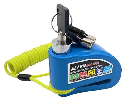 Κλειδαριά Δισκόφρενου Μοτοσυκλέτας με Συναγερμό Μπλε Χρώμα Factory