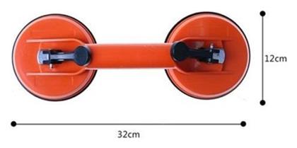 Μονή Βεντούζα Πλαστική Διαμέτρου 120mm με Ικανότητα Συγκράτησης 100kg Factory