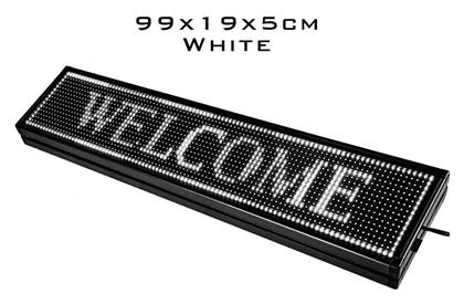 Wifi Κυλιόμενη Πινακίδα LED Μονής Όψης 99x19cm Factory