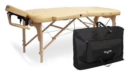 Falcon Hekate Κρεβάτι Μασάζ και Φυσικοθεραπείας Μπεζ από Ξύλο 66x180εκ.