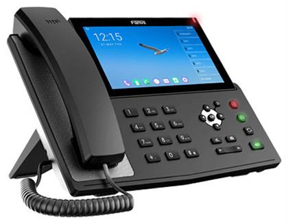 X7A Android Ενσύρματο Τηλέφωνο IP 20 γραμμών Μαύρο Fanvil