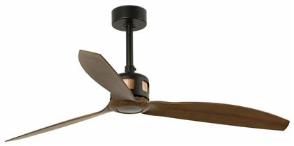 Copper Fan Smart Ανεμιστήρας Οροφής 128cm με Φως και Τηλεχειριστήριο Καφέ Faro Barcelona