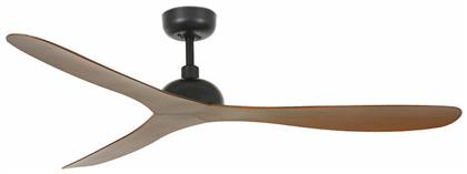 Gotland Ανεμιστήρας Οροφής 132cm με Τηλεχειριστήριο Matt Black Faro Barcelona