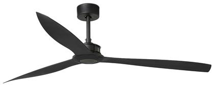 Just Fan DC Ανεμιστήρας Οροφής 178cm με Τηλεχειριστήριο Matt Black Faro Barcelona