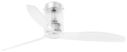 Mini Tube Fan Ανεμιστήρας Οροφής 128cm με Τηλεχειριστήριο Transparent Faro Barcelona