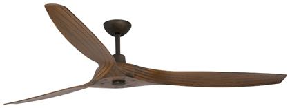 Morea Ανεμιστήρας Οροφής 152cm με Τηλεχειριστήριο Καφέ Faro Barcelona