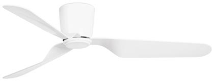 Pemba Led Ανεμιστήρας Οροφής 132cm με Φως και Τηλεχειριστήριο Λευκός Faro Barcelona