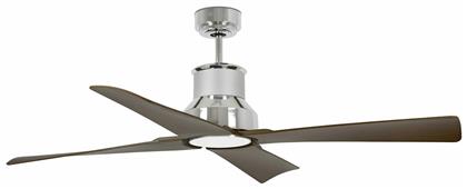Winche Led Ανεμιστήρας Οροφής 127cm με Φως Chrome Faro Barcelona
