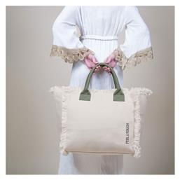 Caribbean Τσάντα Θαλάσσης Εκρού Feel & Touch