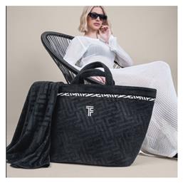 Icon Υφασμάτινη Τσάντα Θαλάσσης Αδιάβροχη Μαύρη Feel & Touch