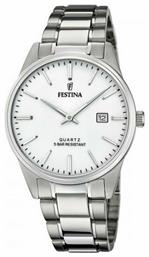 Ρολόι Μπαταρίας με Μεταλλικό Μπρασελέ Festina