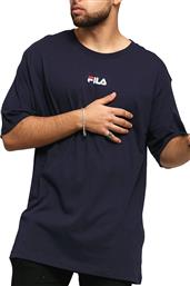 Bender Ανδρικό T-shirt Navy Μπλε με Λογότυπο Fila