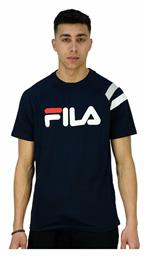 Delfey Αθλητικό Ανδρικό T-shirt Navy Μπλε με Λογότυπο Fila