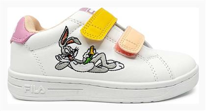 Παιδικά Sneakers με Σκρατς για Κορίτσι Λευκά Fila
